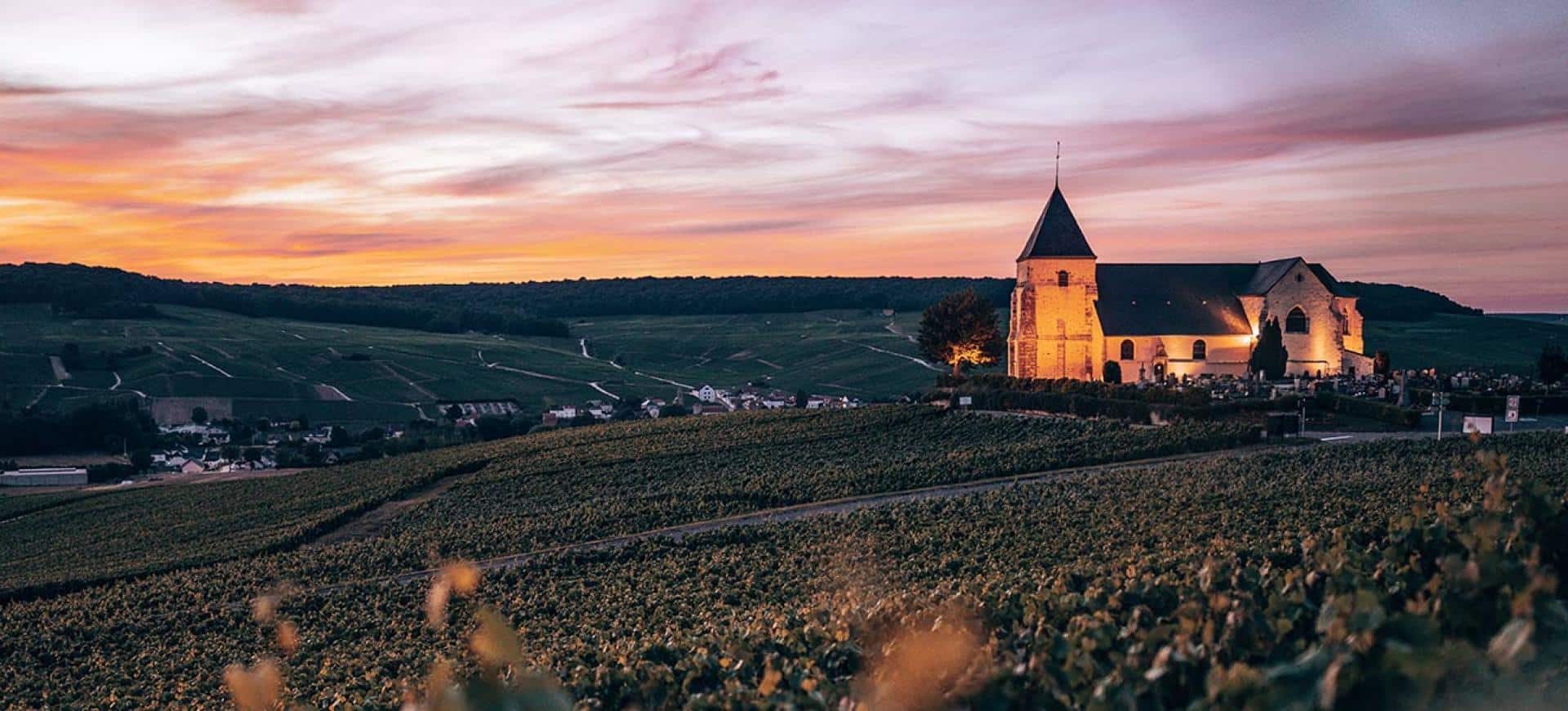 Eglise de Chavot - Viñedos de Champaña