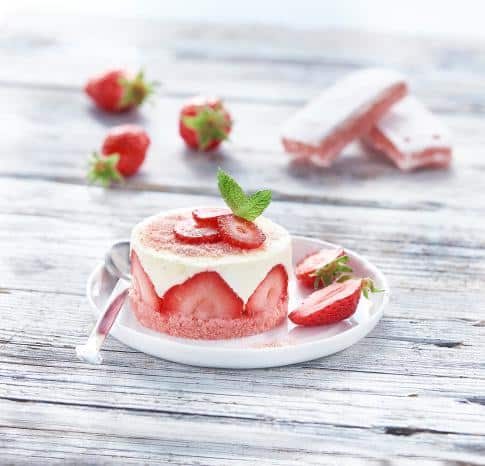 Cheesecake met rood fruit