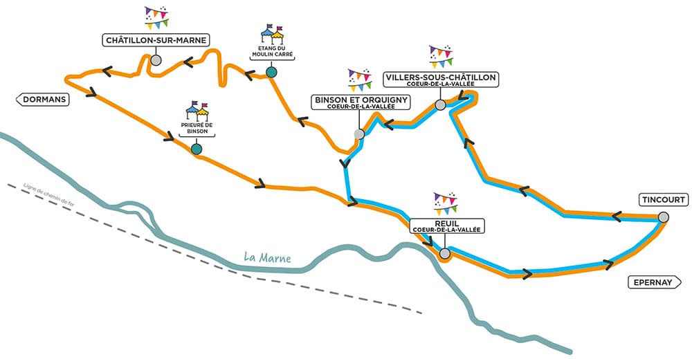 maps1000 - Tourisme dans la Marne en Champagne