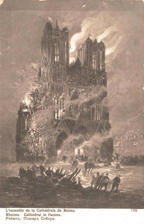 Incendie de la Cathédrale de Reims